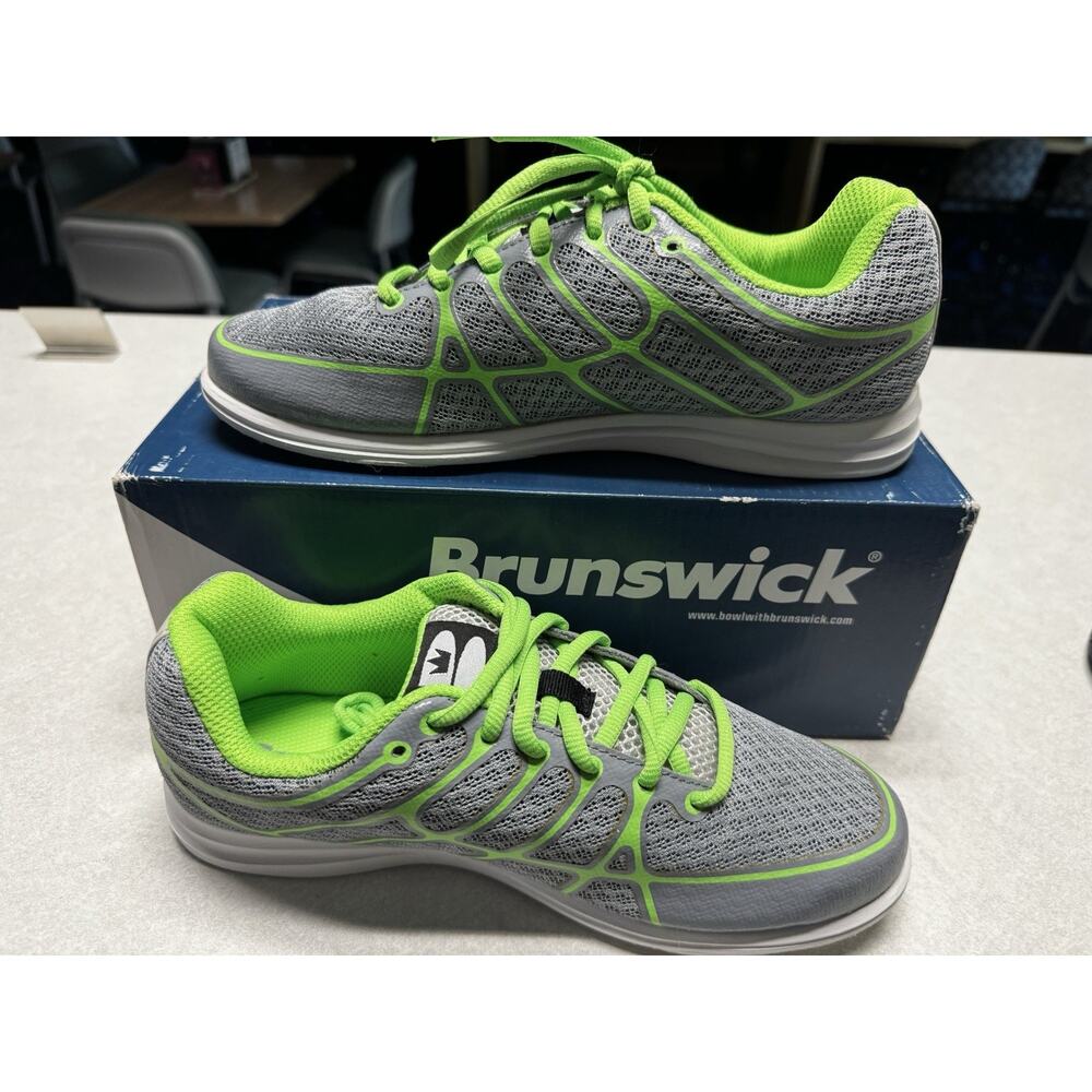 Women’s Size 7.5 Bowling Shoes Brunswick Aura Grey/Lime